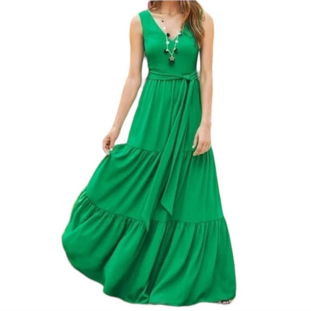 NEW Lilly Pulitzer Green MAURINE MAXI DRESS 14
